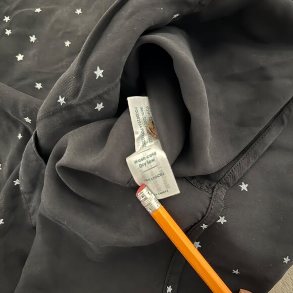 Marine Layer Starry Print Relaxed Fit Long Sleeve Shirt Black Large button down - Picture 10 of 16